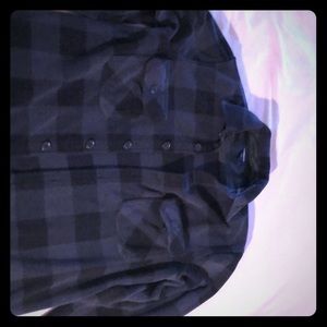 Dk blue Croft & Barrow fleece button-down